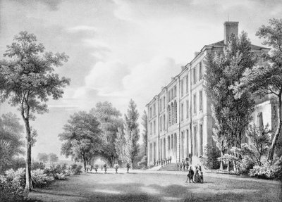 The Chateau de Frechines, engraved by C. Motte by Charles Francois Joseph Pensee